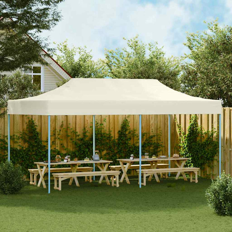 Vidaxl Pliant tente pop-up 3x6 m crème blanche