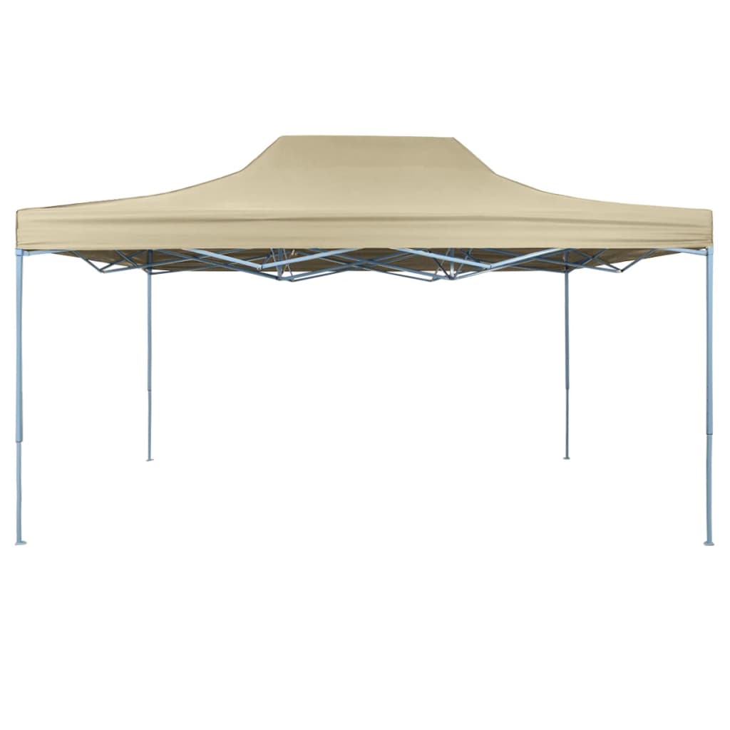 Vidaxl Pliant tente pop-up 3x4,5 m crème blanche