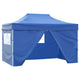 Vidaxl Pliping tente pop-up avec 4 murs latéraux 3x4,5 m bleu