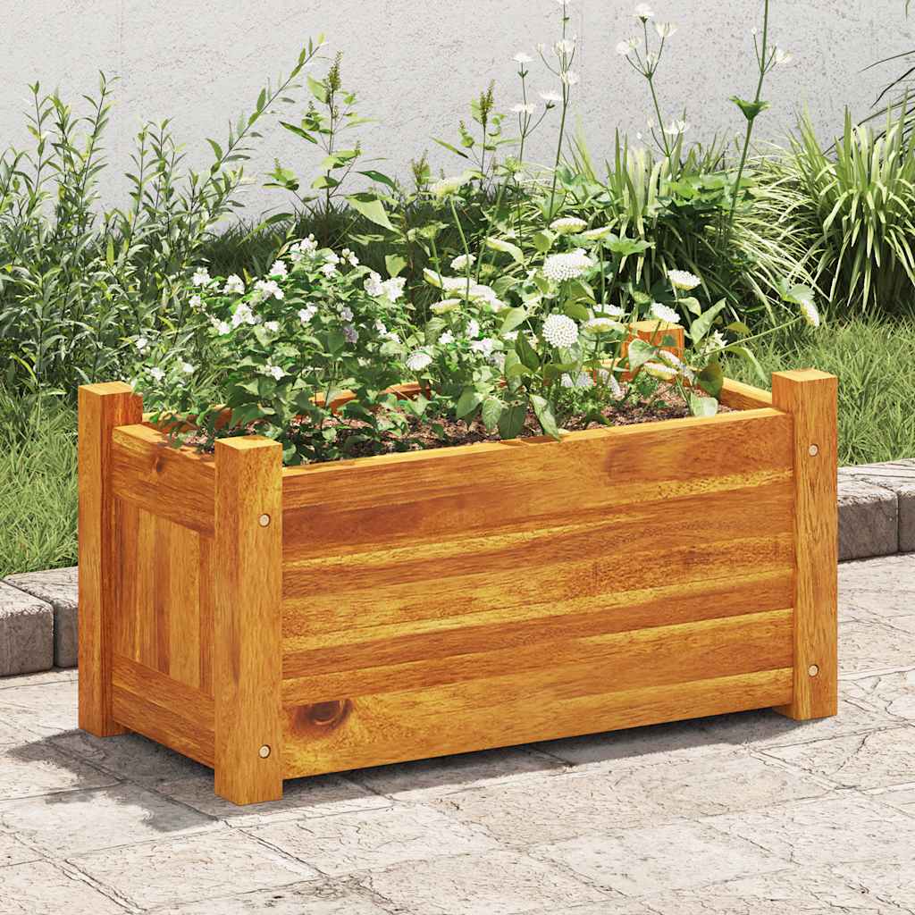 Vidaxl Planter surélevé 50x25x25 cm en bois Acacia