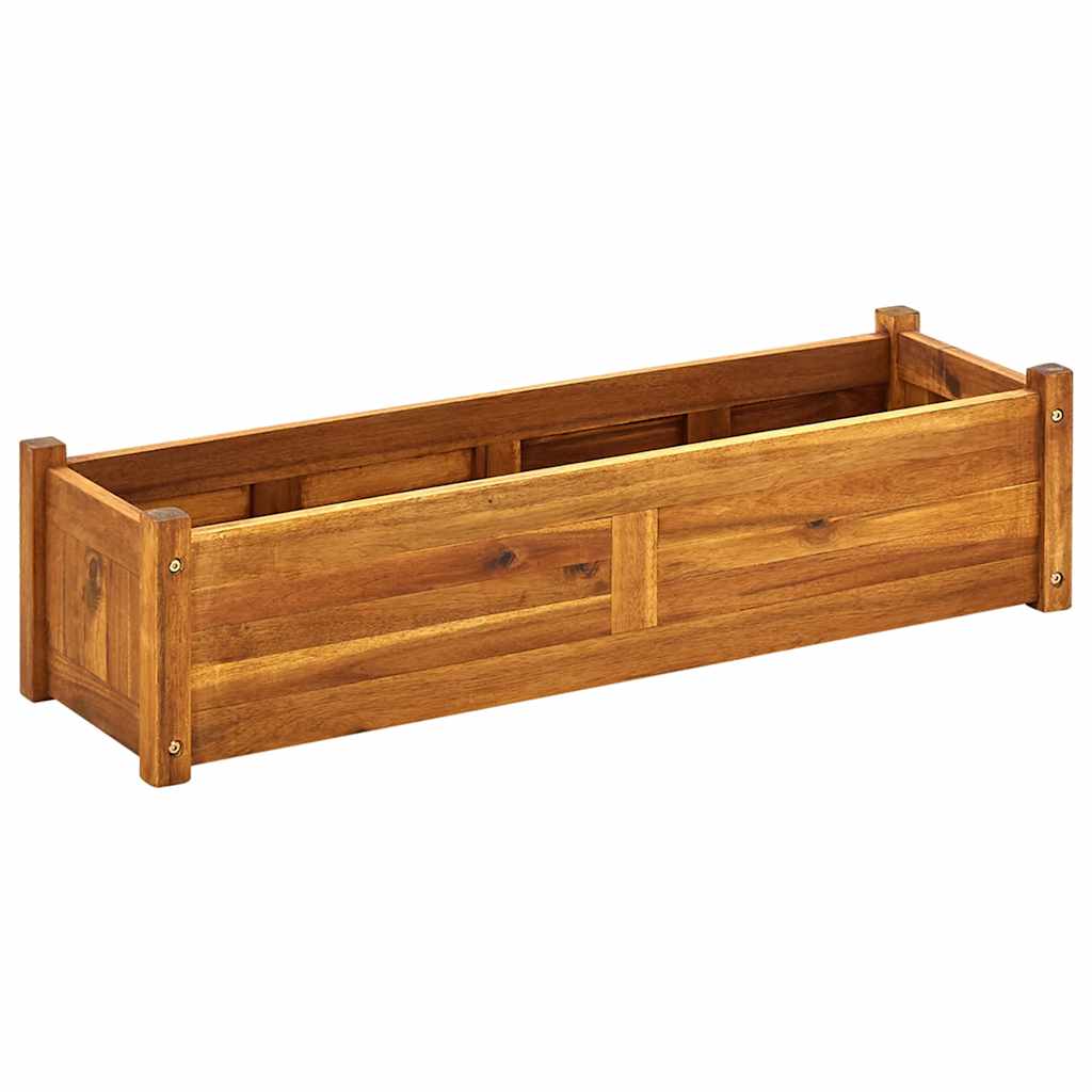 Vidaxl Planning Boîte élevée 100x30x25 cm ACACIA WOOD
