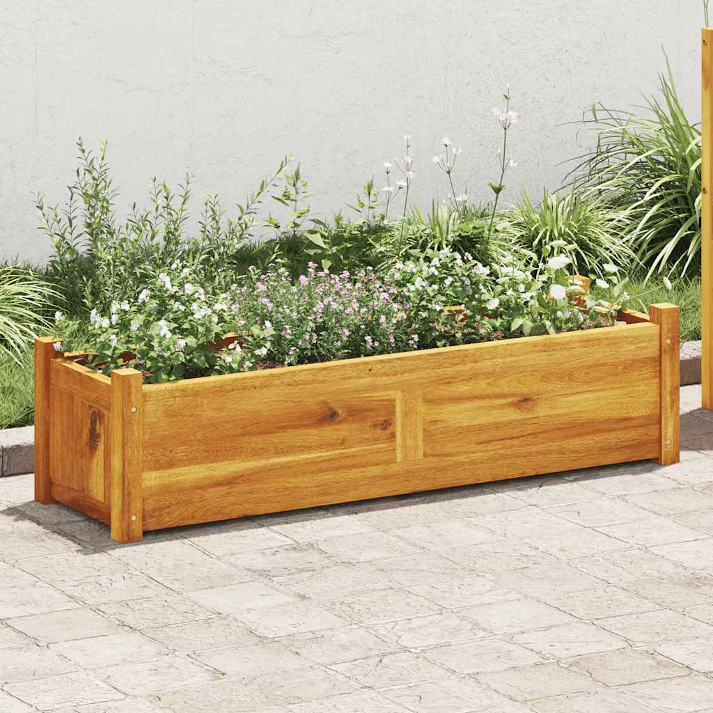 Vidaxl Planning Boîte élevée 100x30x25 cm ACACIA WOOD