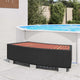 Vidaxl Splash 92x45x25 cm Poly Rattan Black