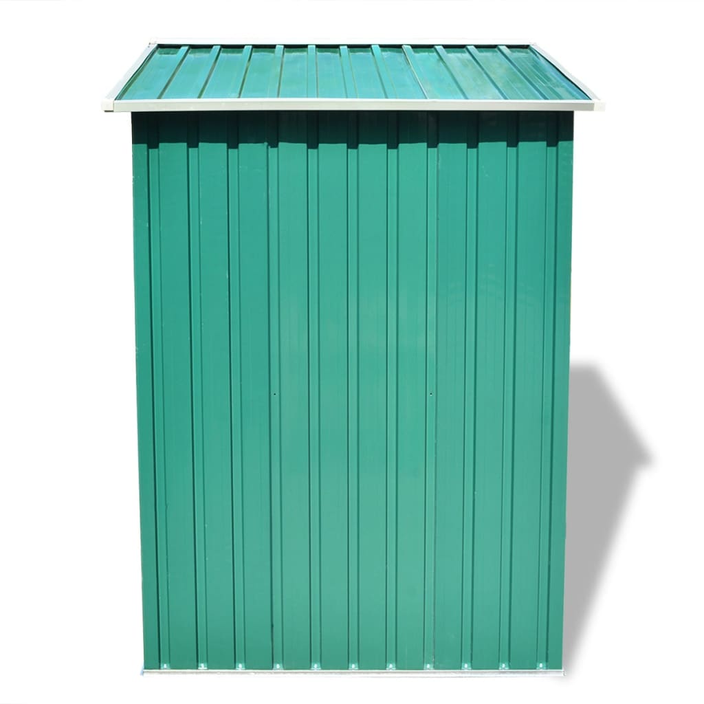 Vidaxl jardin hangar 204x132x186 cm en métal vert