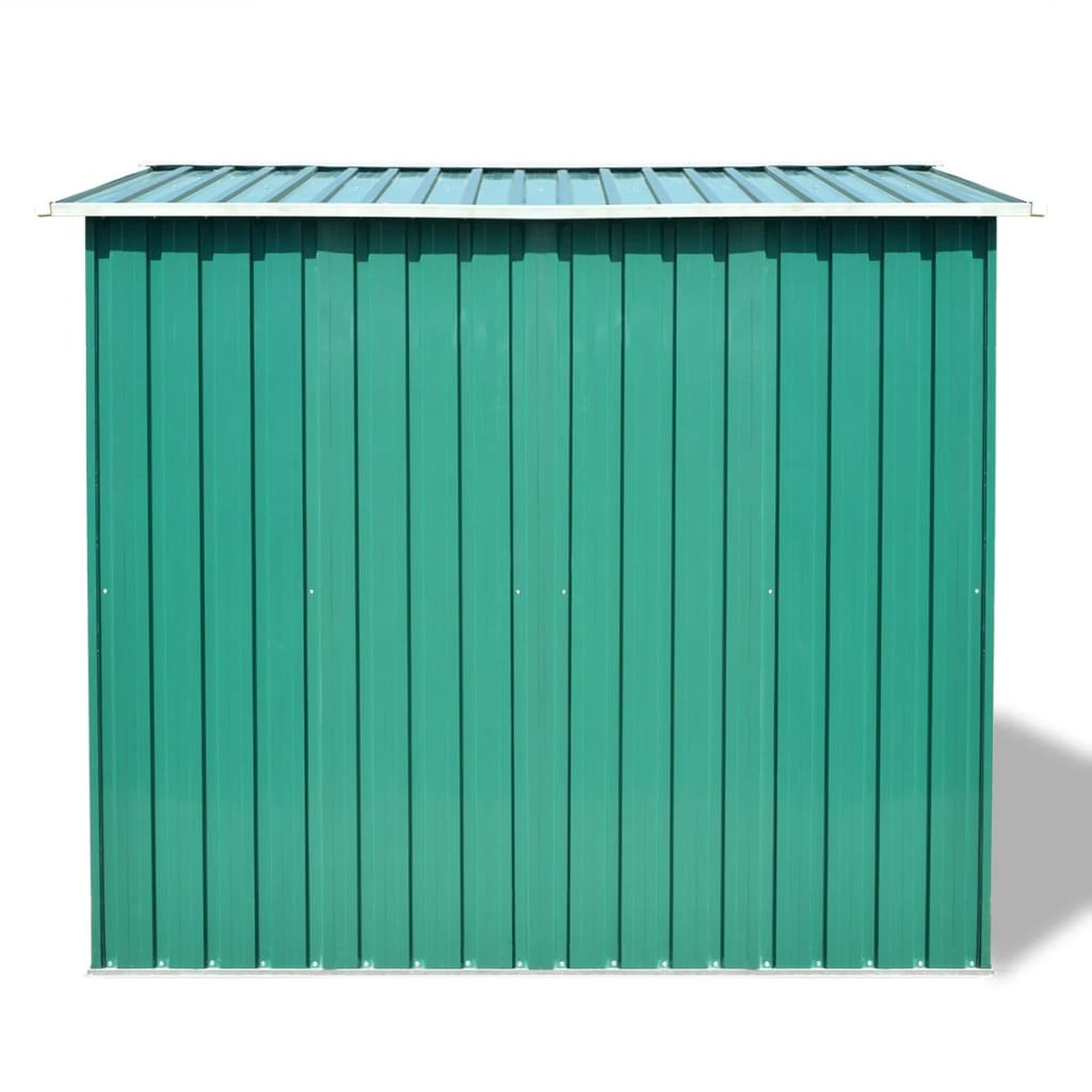 Vidaxl hangar de jardin 257x205x178 cm en métal vert