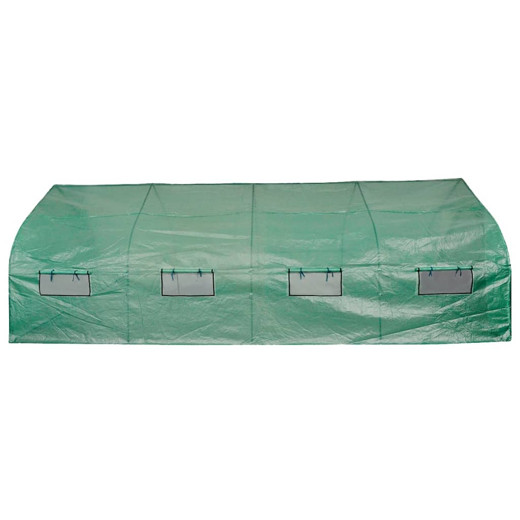 Vidaxl Tuinkas Walk-In Polytunnel portable avec cadre en acier 18 m²