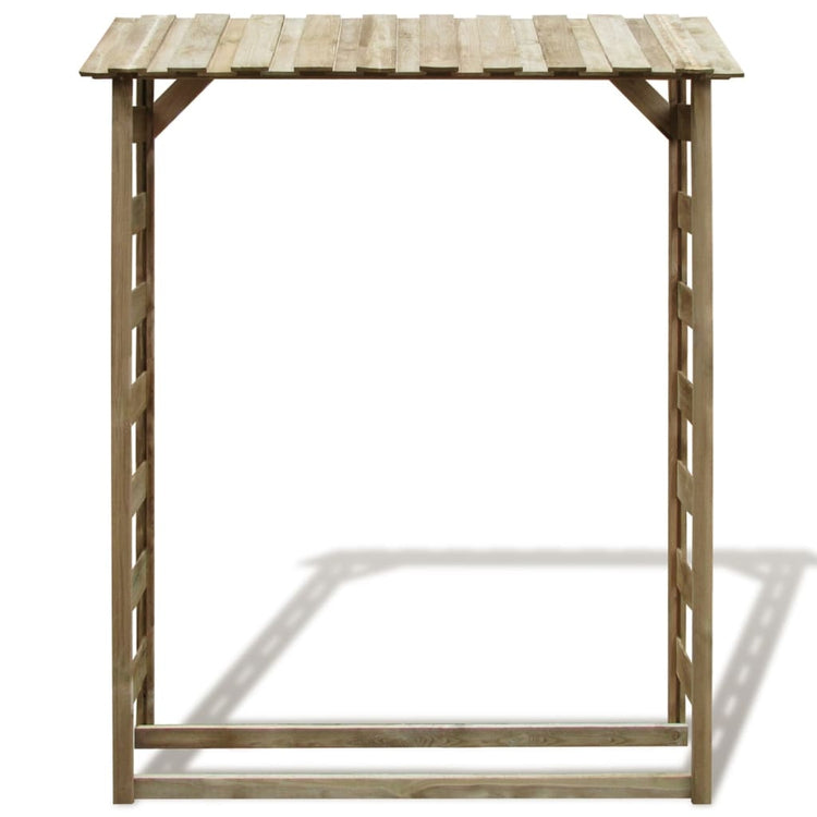 Stockage de bois de chauffage Vidaxl 150x44x176 cm Pine imprégnée