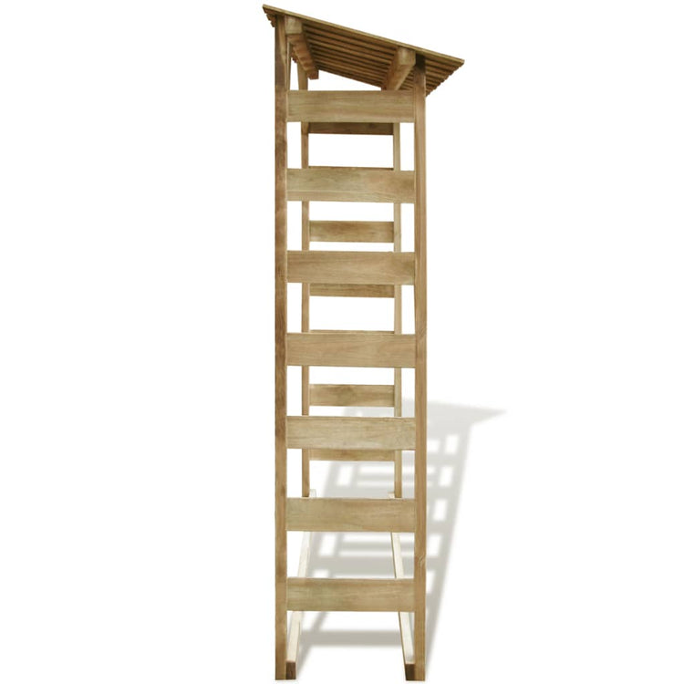 Stockage de bois de chauffage Vidaxl 150x44x176 cm Pine imprégnée