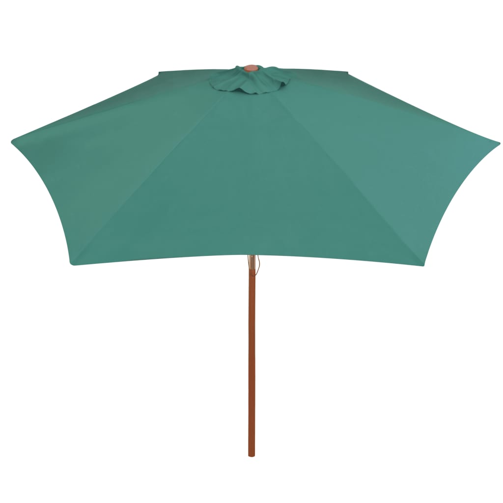 Vidaxl parasol 270x270 cm vert en bois vert