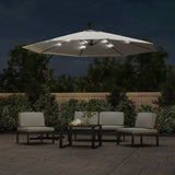 Parasol flottant vidaxl avec éclairage LED et sable de poteau métallique 300 cm - afbeelding 3