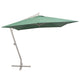 Vidaxl Parasol flottant avec poteau en aluminium 300x300 cm vert