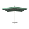 Vidaxl Parasol flottant avec poteau en aluminium 300x300 cm vert