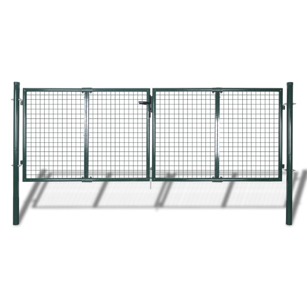 Vidaxl Port 306x150 cm en acier vert