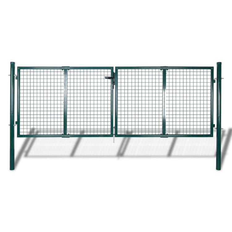 Vidaxl Port 306x150 cm en acier vert