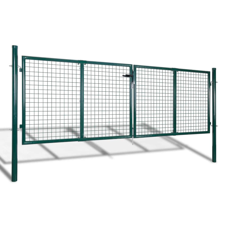 Vidaxl Port 306x150 cm en acier vert