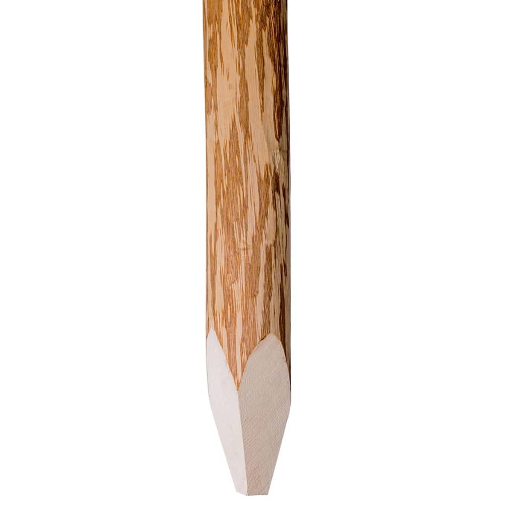 Posts de clôture vidaxl avec point 4 pcs 90 cm Bois noisette