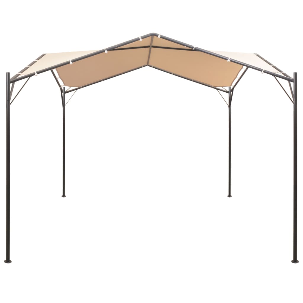 Vidaxl arbor 4x4 m beige en acier