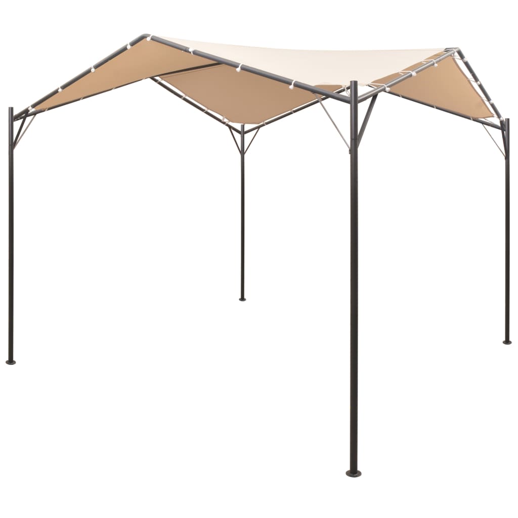 Vidaxl arbor 3x3 m beige en acier