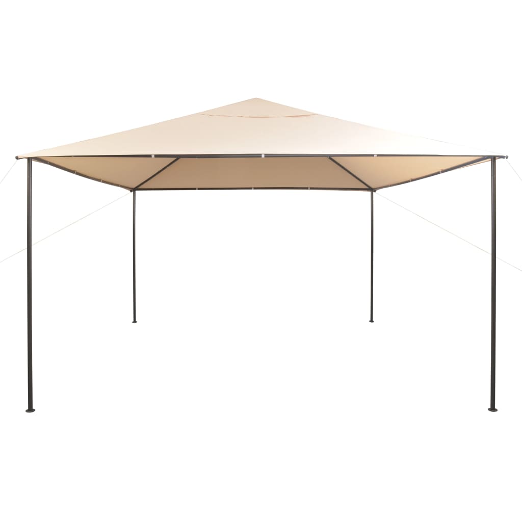 Vidaxl arbor 4x4 m beige en acier