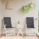 Vidaxl Garden Chair coussins dossier 2 PCS 120x50x3 cm Tissu anthracite