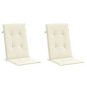 Coussins de chaise de jardin vidaxl 6 st dos haut 120x50x3 cm Crème de tissu -colore - afbeelding 3