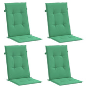 Coussins de chaise de jardin vidaxl 4 ST High arrière 120x50x3 cm tissu vert - afbeelding 3