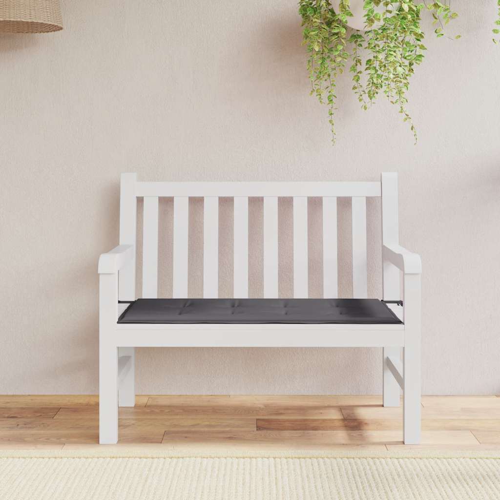 Vidaxl Garden Banc Cushion 100x50x3 cm Oxford Fabric Anthracite -Colored