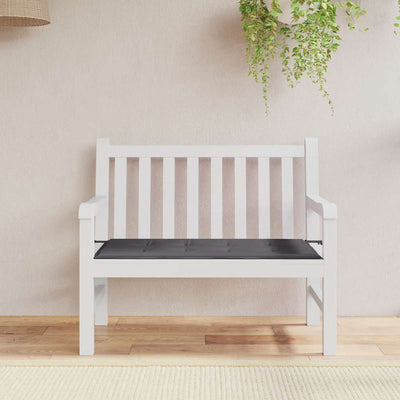 Vidaxl Garden Banc Cushion 100x50x3 cm Oxford Fabric Anthracite -Colored