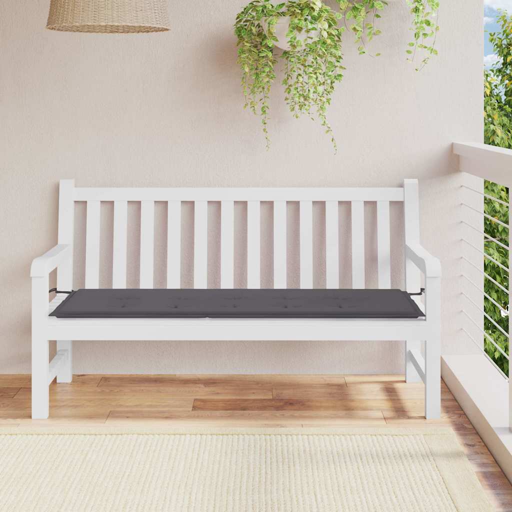 Vidaxl Garden Banc Cushion 150x50x3 cm Oxford Fabric Anthracite -Colored