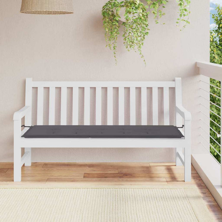 Vidaxl Garden Banc Cushion 150x50x3 cm Oxford Fabric Anthracite -Colored