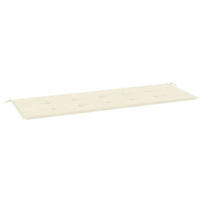 Vidaxl Garden Banc Cushion 150x50x3 cm Oxford Fabric Cream -Colored