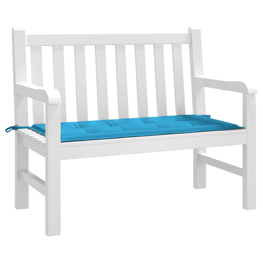 Vidaxl jardin banc coussin 120x50x3 cm oxford tissu bleu