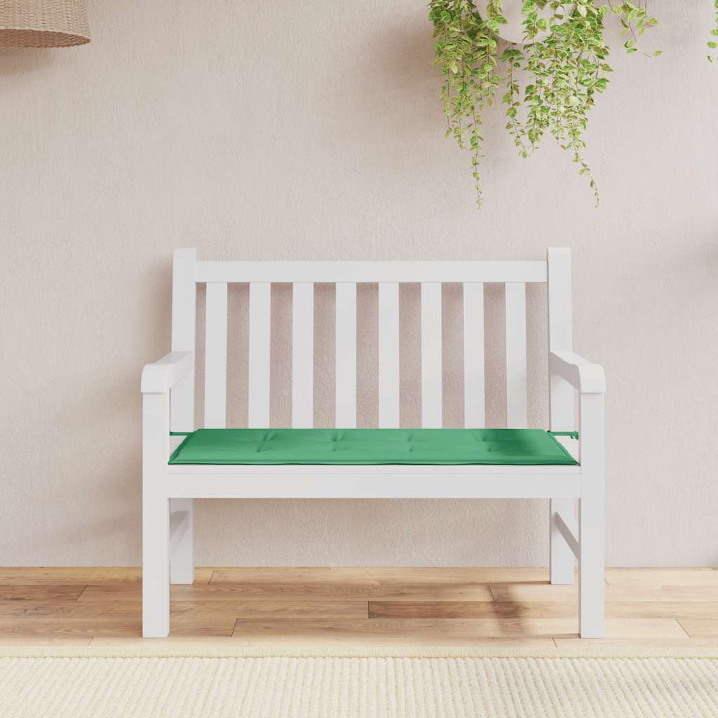 Vidaxl jardin banc coussin 120x50x3 cm Oxford tissu vert