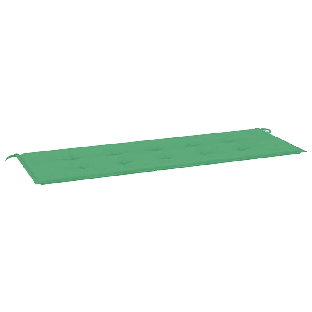 Vidaxl jardin banc coussin 150x50x3 cm oxford tissu vert