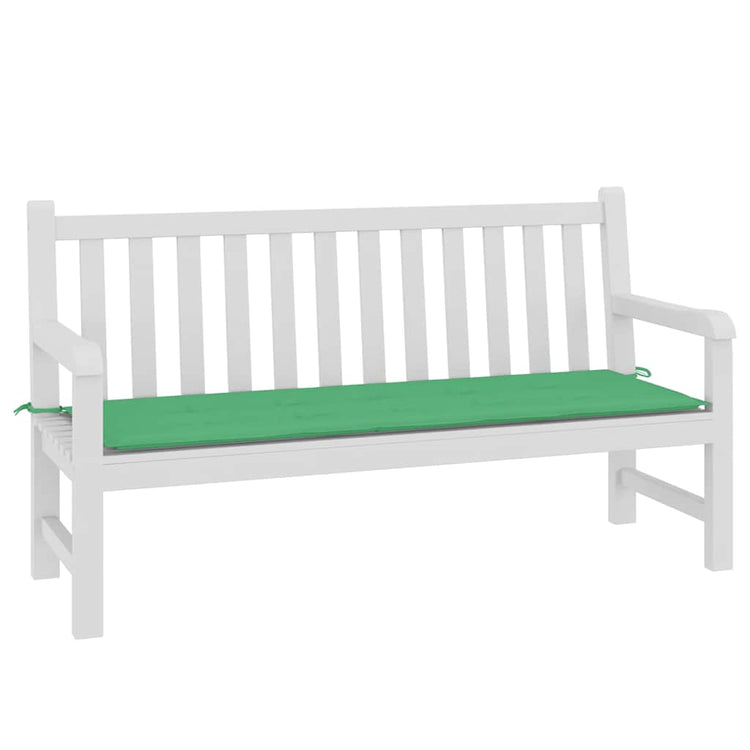 Vidaxl jardin banc coussin 150x50x3 cm oxford tissu vert