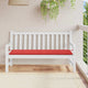 Vidaxl jardin banc coussin 150x50x3 cm oxford tissu rouge