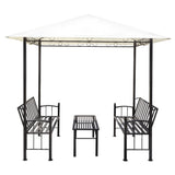 Vidaxl Garden Pavilion avec table et bancs 2,5x1,5x2,4 m - afbeelding 3