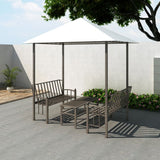 Vidaxl Garden Pavilion avec table et bancs 2,5x1,5x2,4 m - afbeelding 1