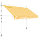Vidaxl Luifel étend manuellement 250 cm de bandes orange et blanches