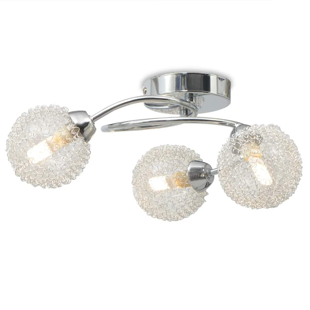 Vidaxl plafond avec 3 lampes LED G9 120 W