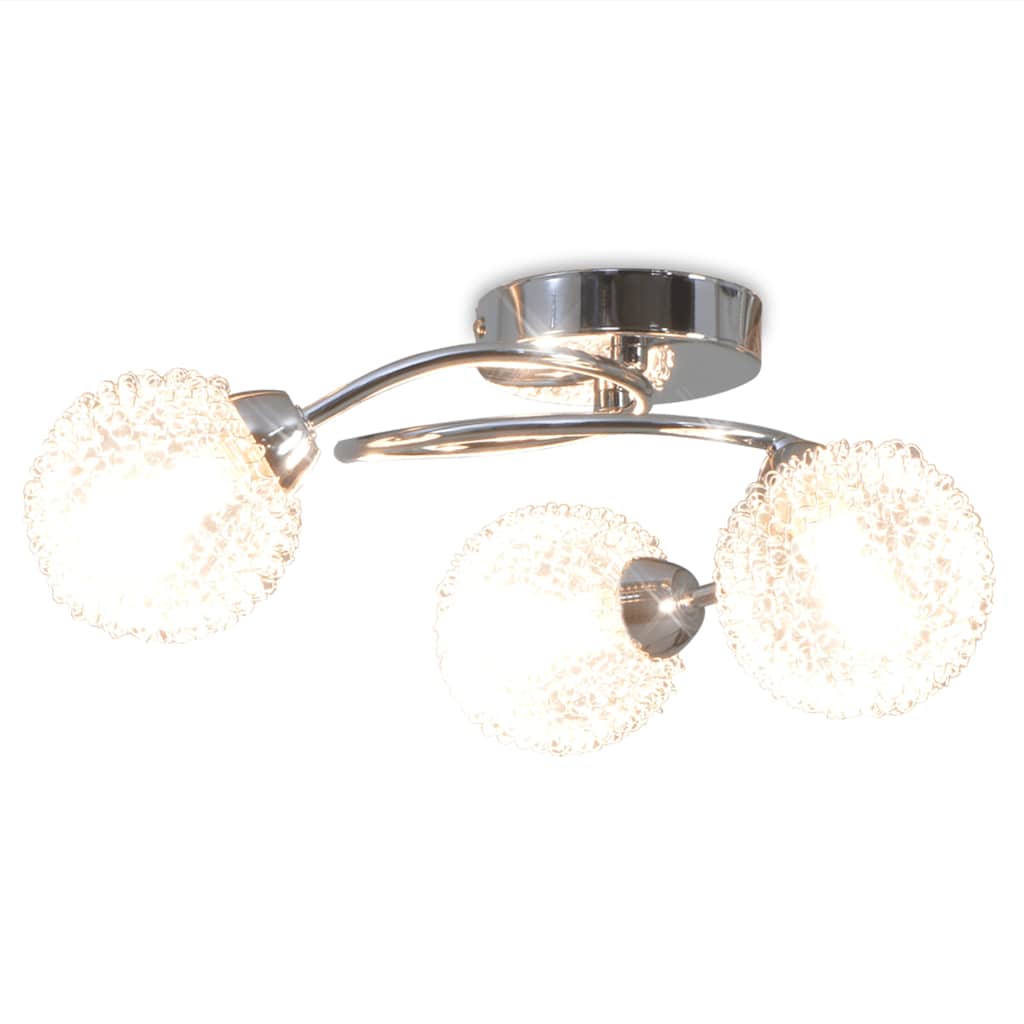 Vidaxl plafond avec 3 lampes LED G9 120 W