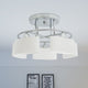 Vidaxl Plafond Lampe avec des hottes en verre en forme d'Ellips 5XE14 200W