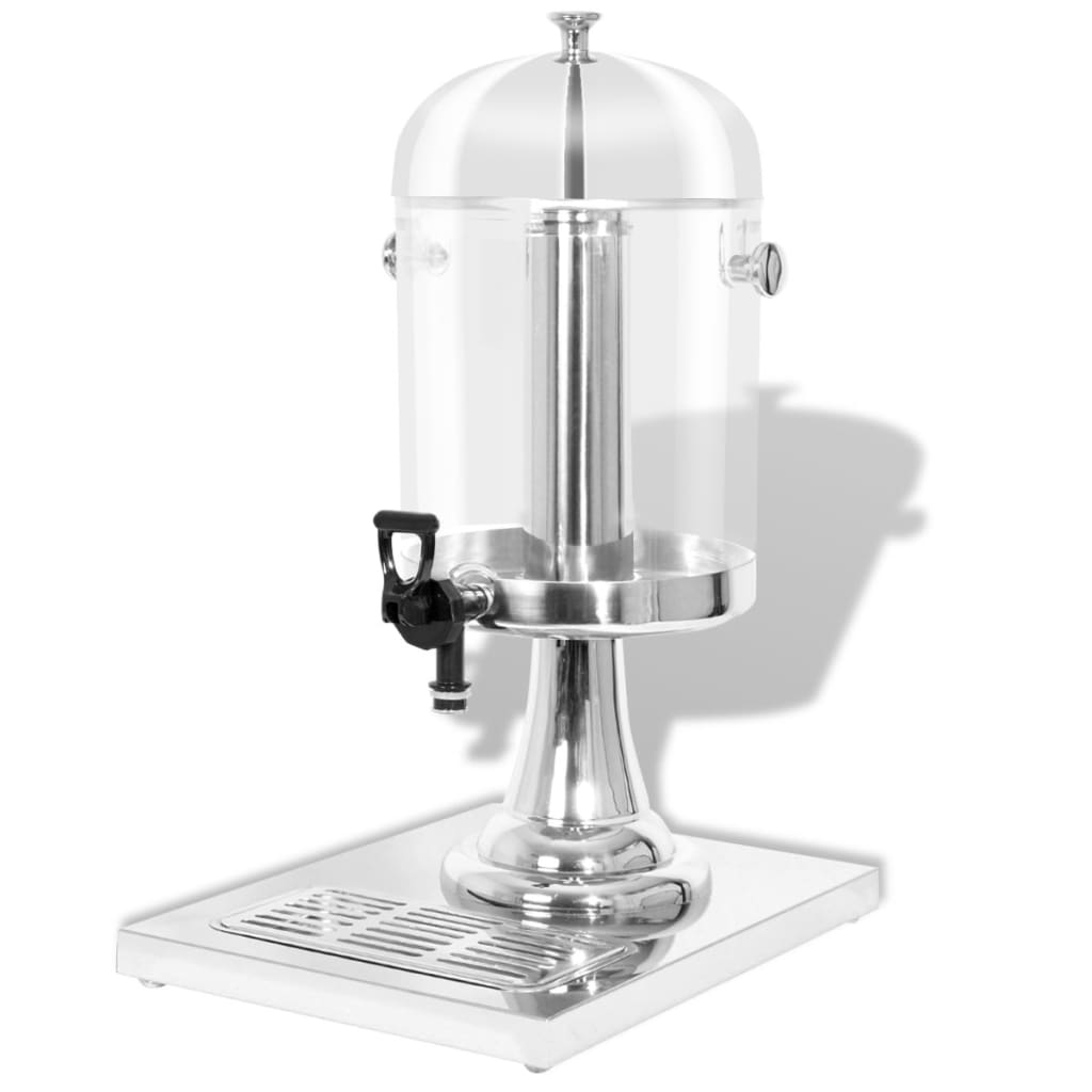 Vidaxl sapdistenser en acier inoxydable 8 L