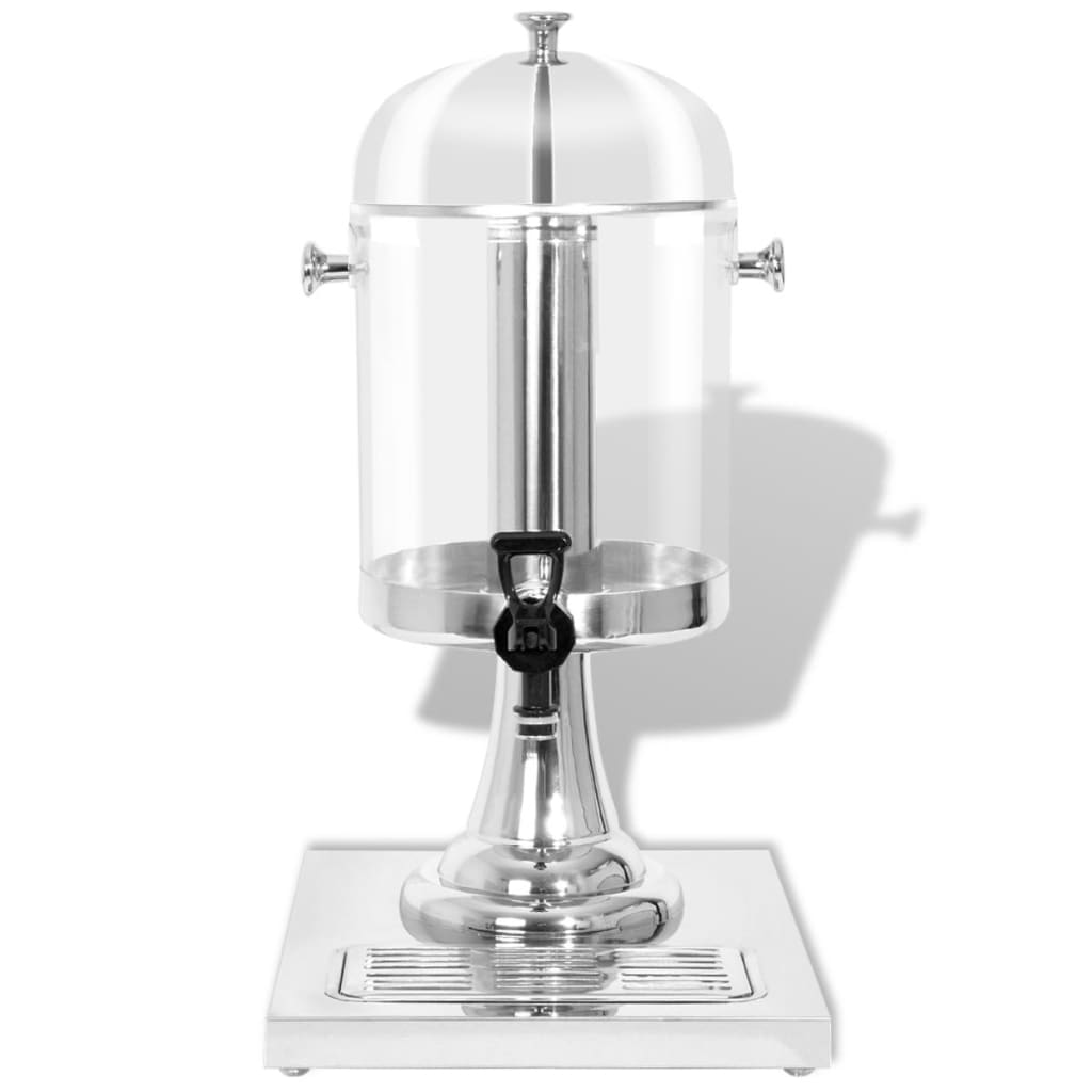 Vidaxl sapdistenser en acier inoxydable 8 L