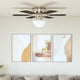 Ventilateur de plafond Vidaxl avec lampe 82 cm brun foncé
