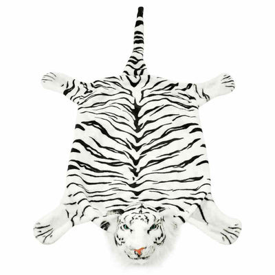 Vidaxl Tiger Floor peluche 144 cm blanc