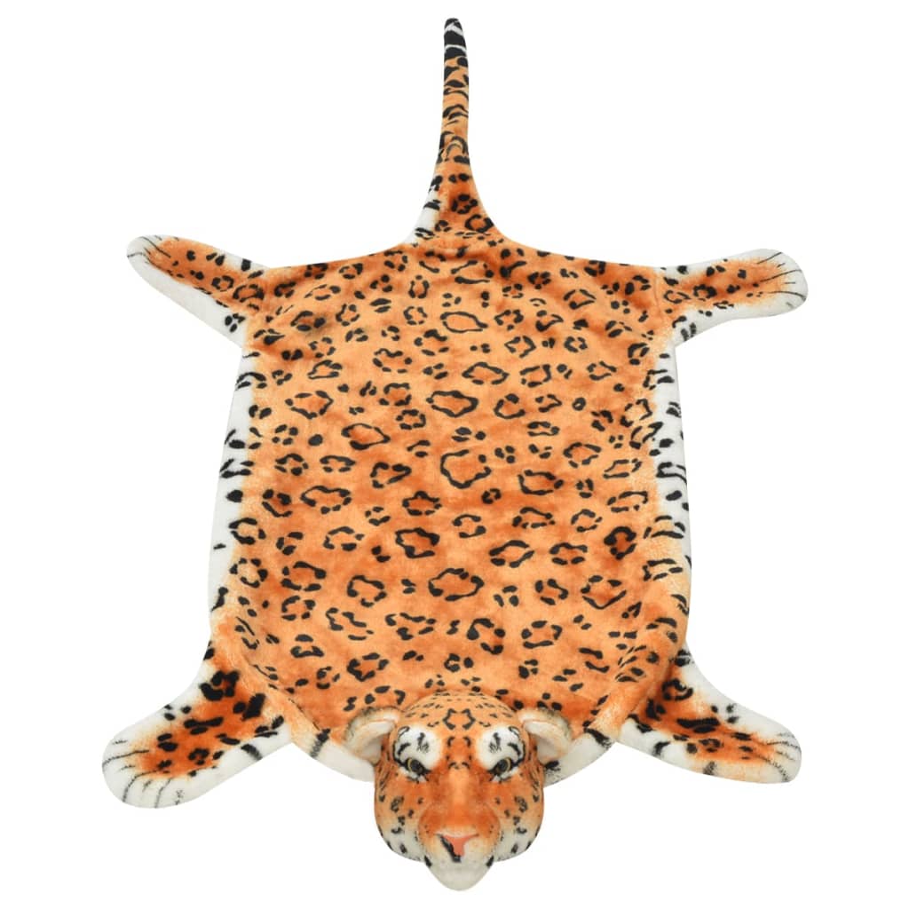 VidaXL tapis léopard peluche 139 cm marron