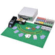 Ensemble de blackjack Vidaxl Poker avec 600 puces en aluminium