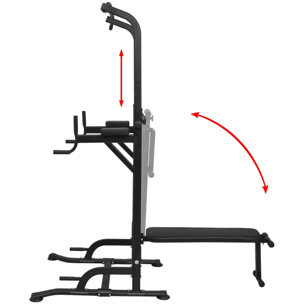 Dispositif de fitness Vidaxl avec banc assis