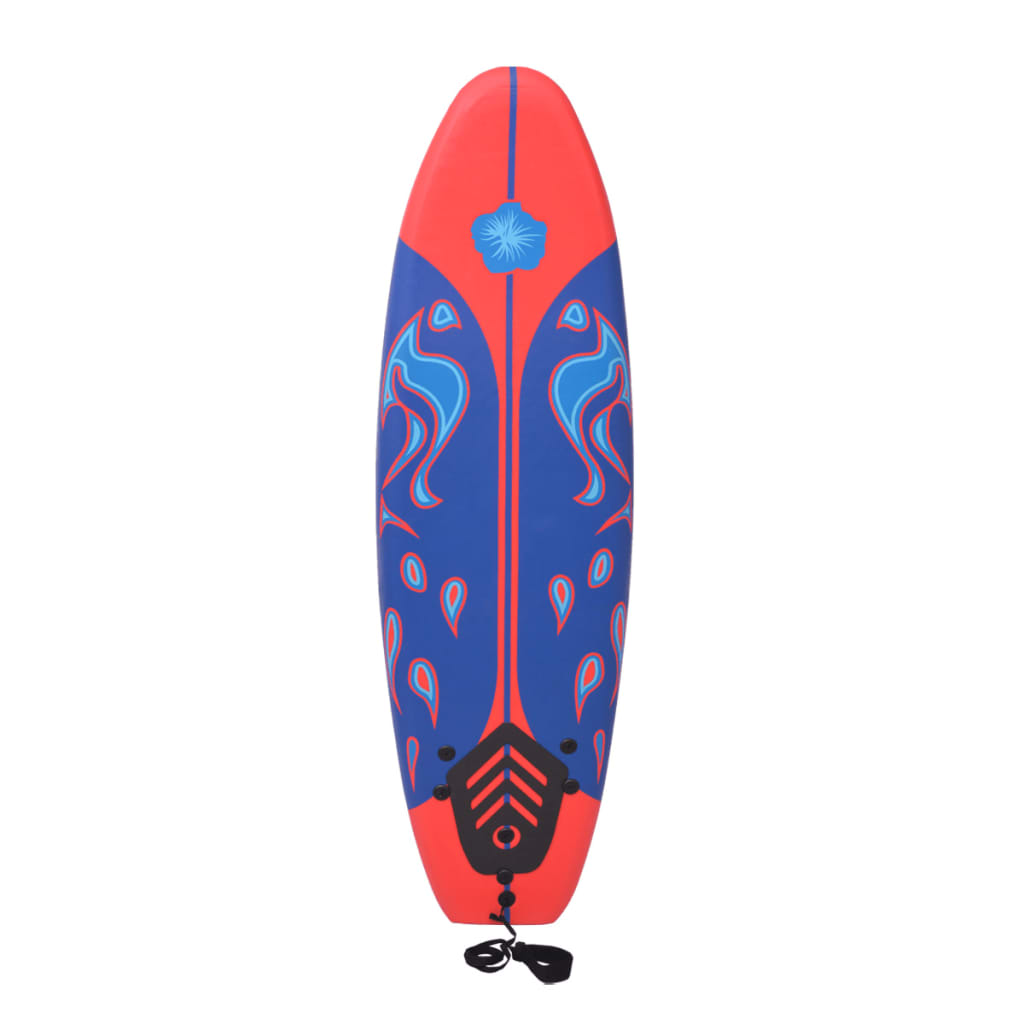 Planche de surf vidaxl 170 cm bleu et rouge